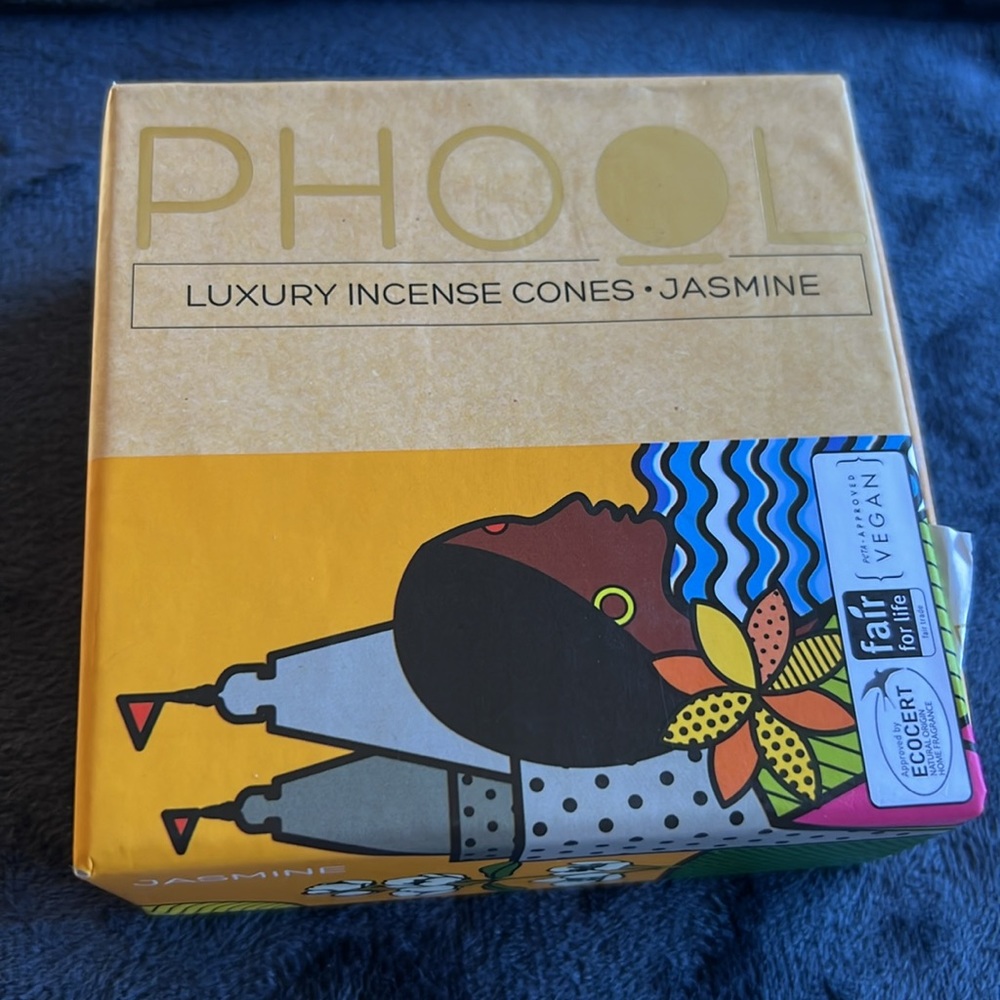 ⚡️NEW Phool indie wild JASMINE cones incense clean no charcoal
